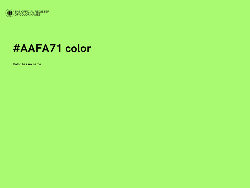 #AAFA71 color image