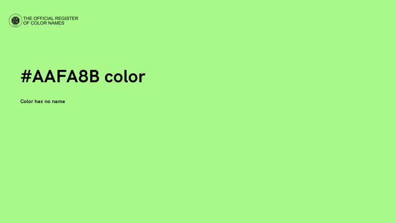 #AAFA8B color image