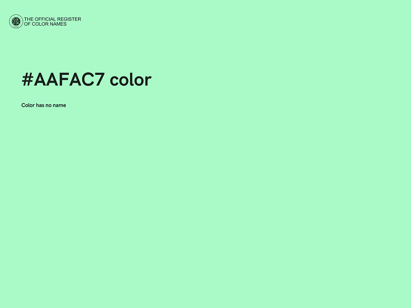 #AAFAC7 color image