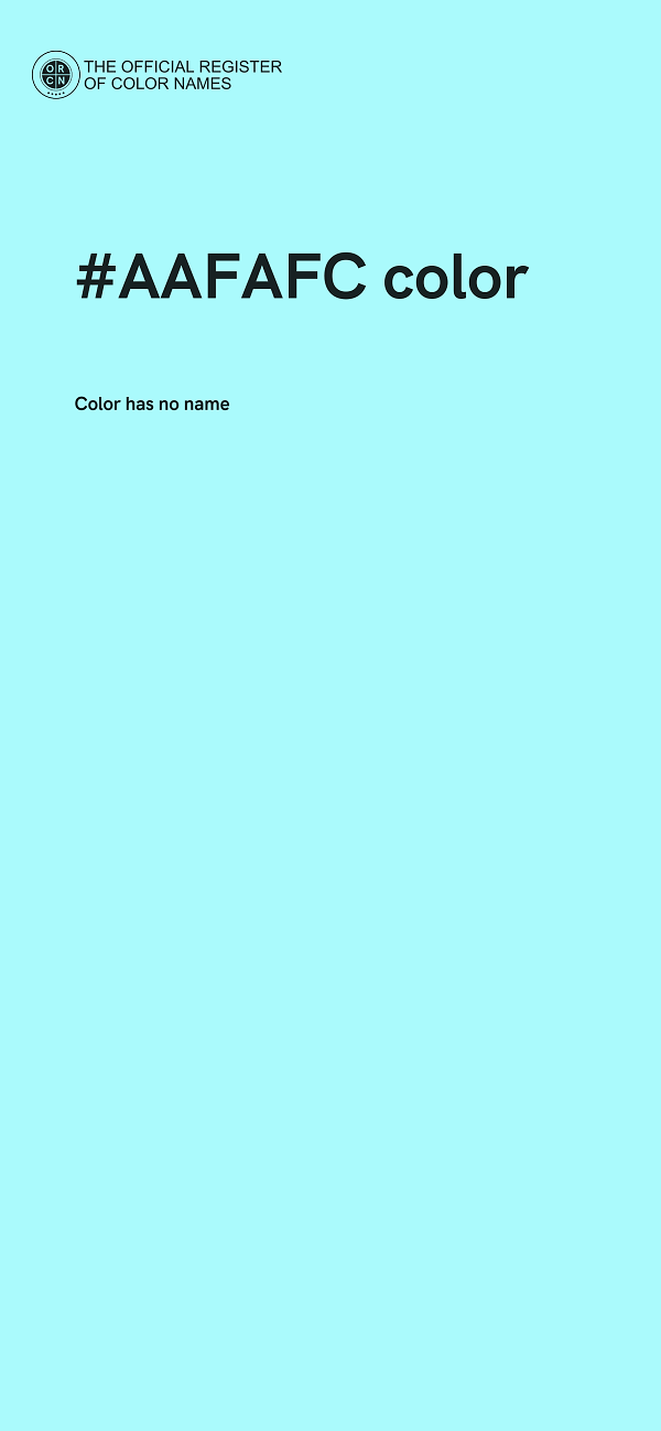 #AAFAFC color image