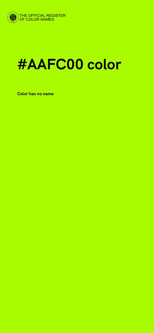 #AAFC00 color image