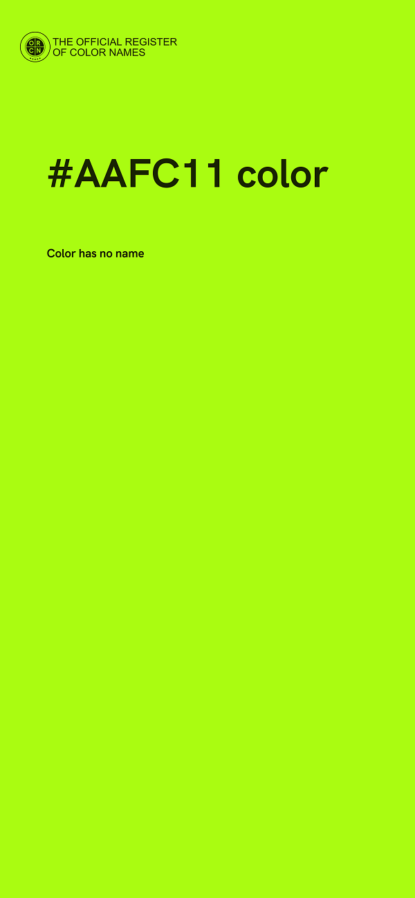#AAFC11 color image