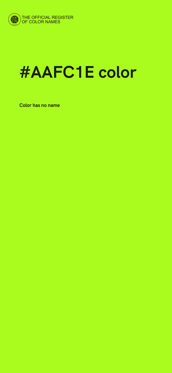 #AAFC1E color image
