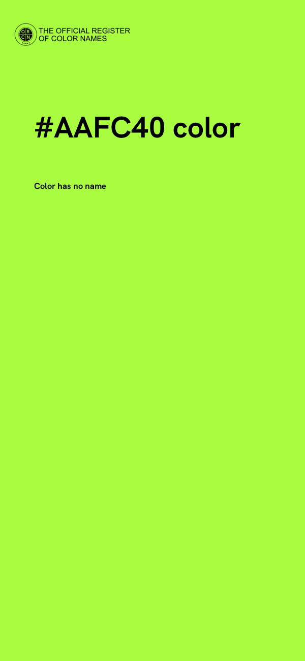 #AAFC40 color image