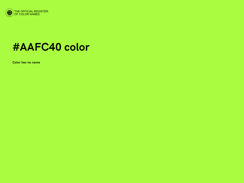 #AAFC40 color image