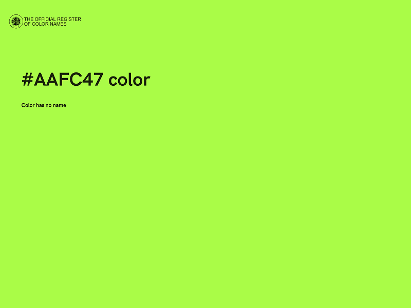 #AAFC47 color image
