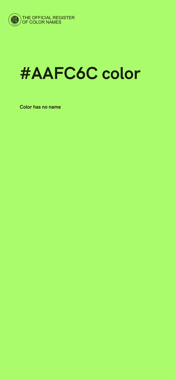 #AAFC6C color image