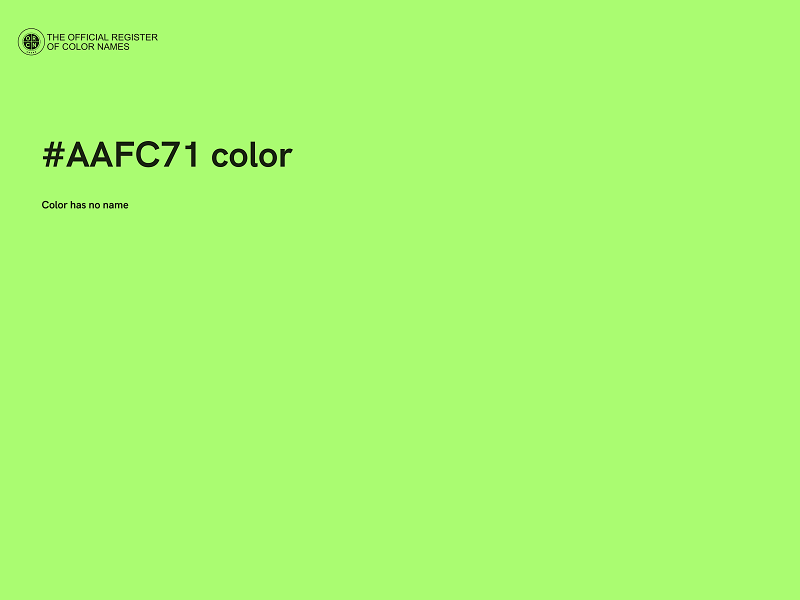 #AAFC71 color image