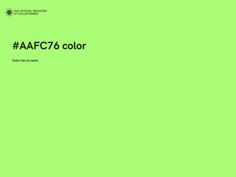 #AAFC76 color image
