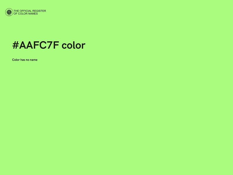 #AAFC7F color image
