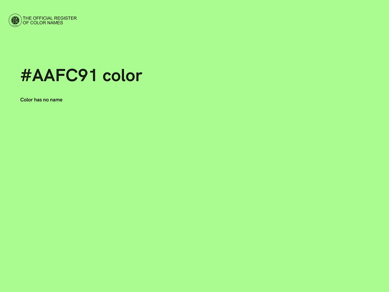 #AAFC91 color image