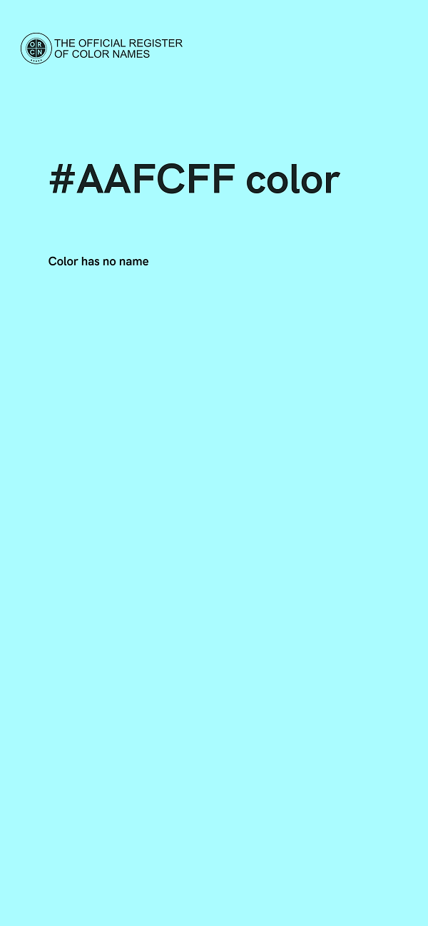 #AAFCFF color image