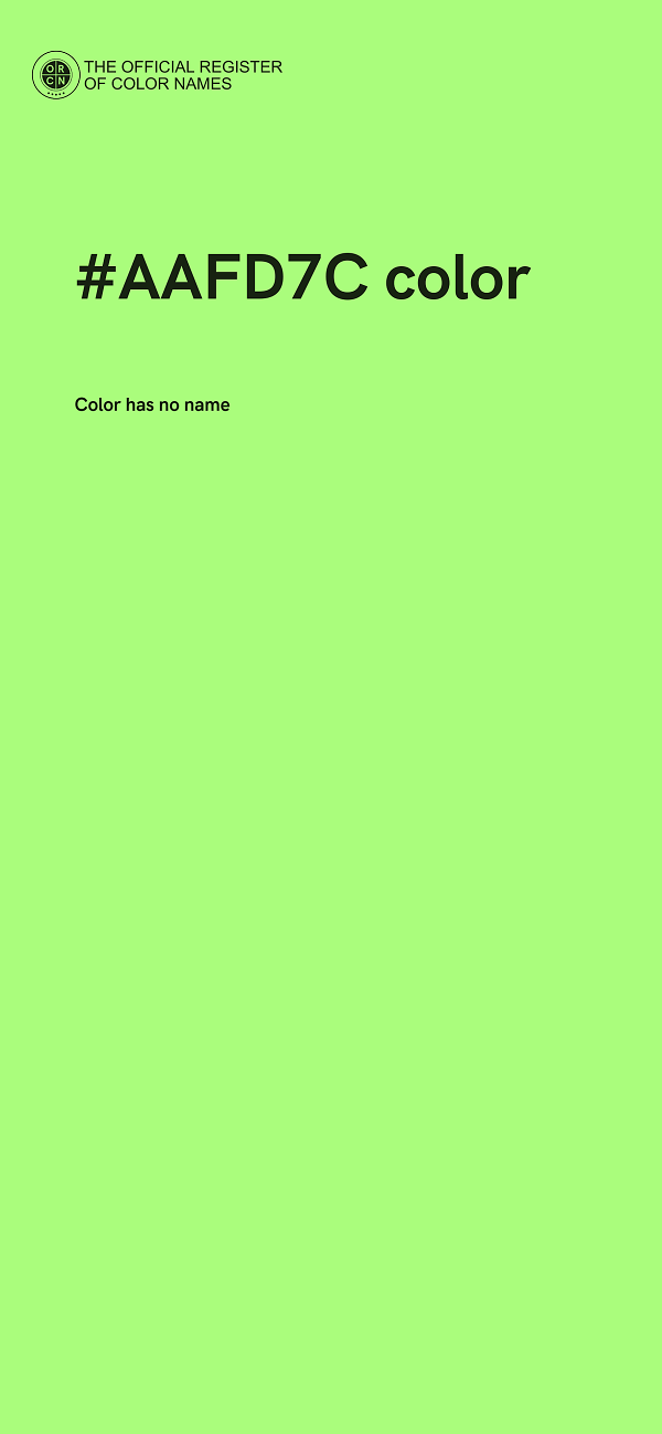 #AAFD7C color image