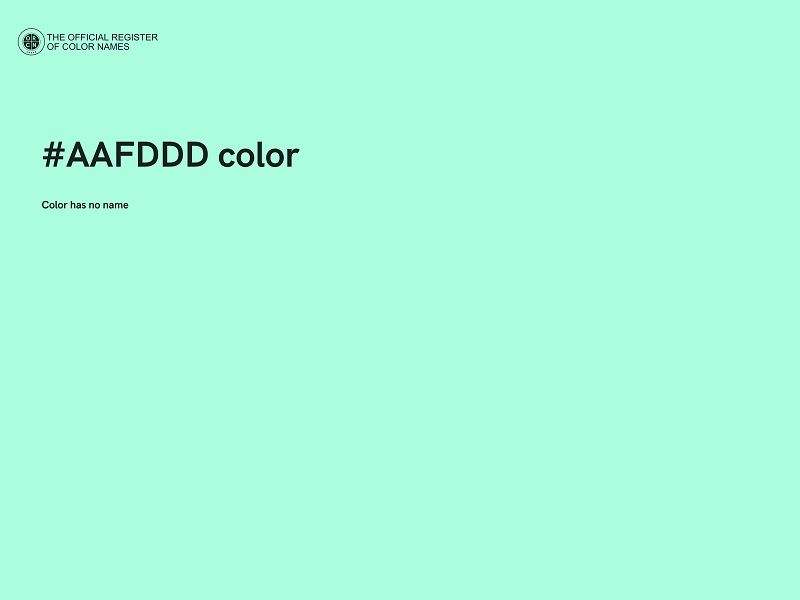 #AAFDDD color image