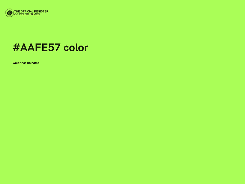 #AAFE57 color image