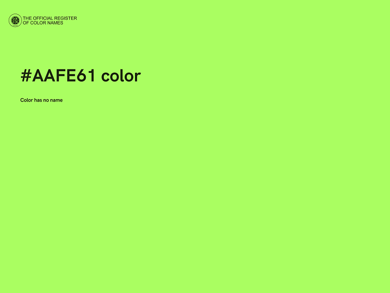 #AAFE61 color image