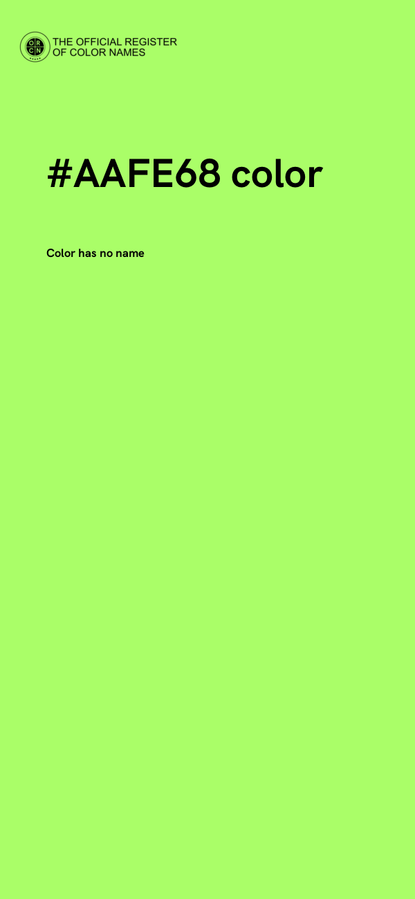 #AAFE68 color image