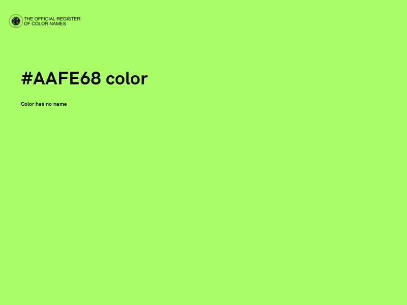 #AAFE68 color image