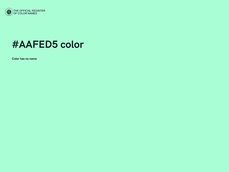 #AAFED5 color image