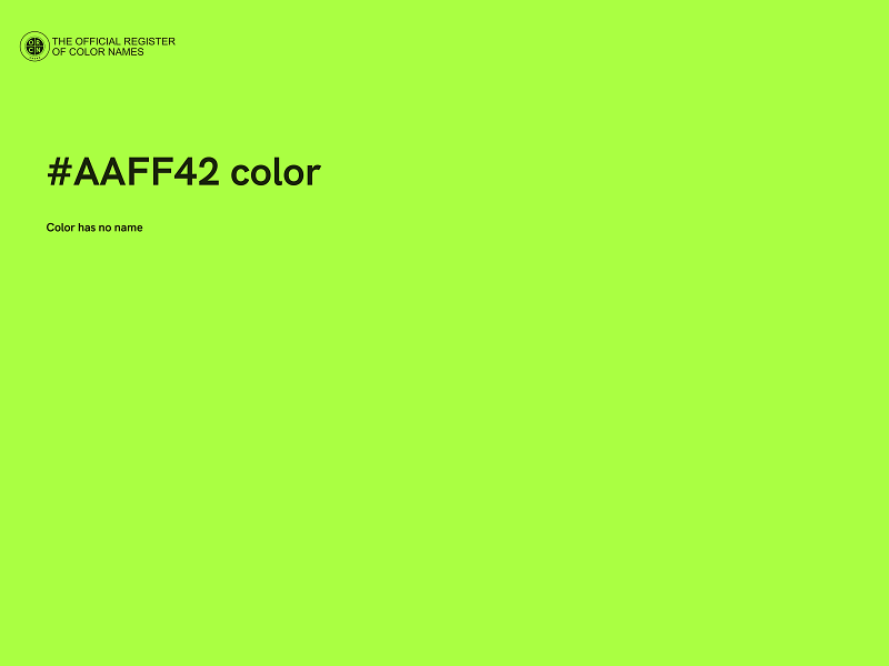 #AAFF42 color image