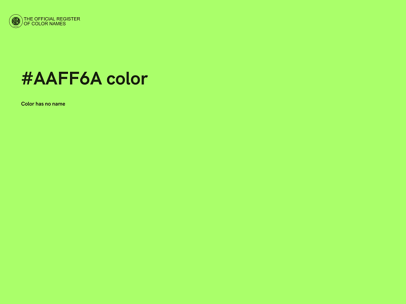 #AAFF6A color image