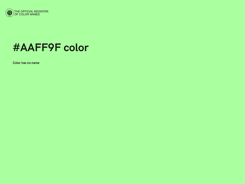 #AAFF9F color image