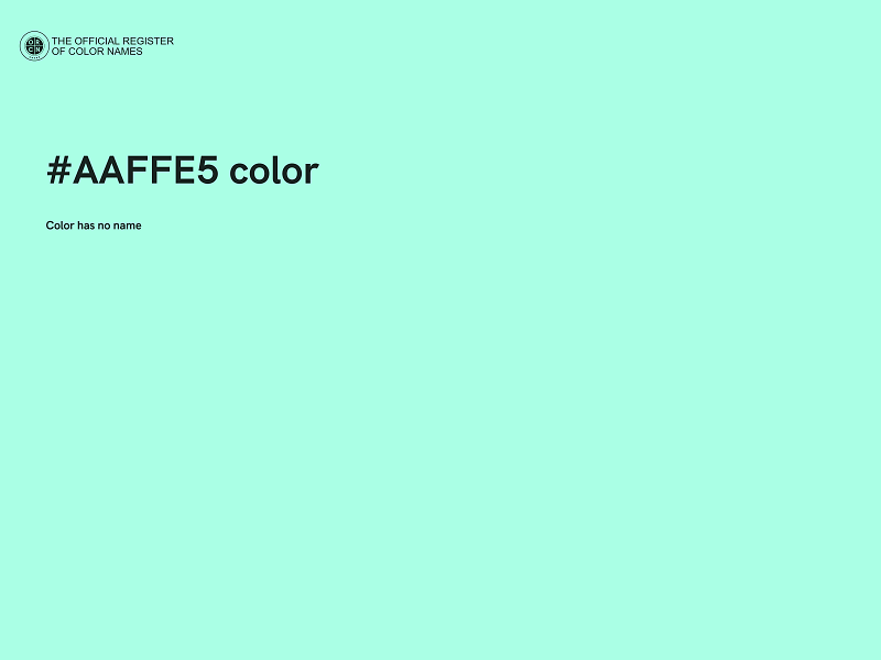 #AAFFE5 color image