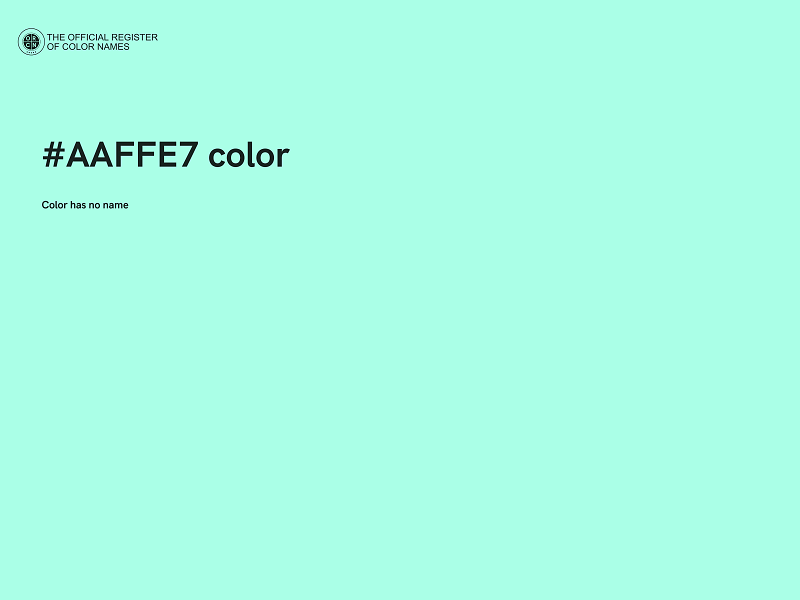 #AAFFE7 color image