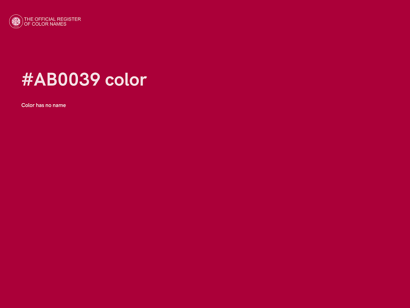 #AB0039 color image