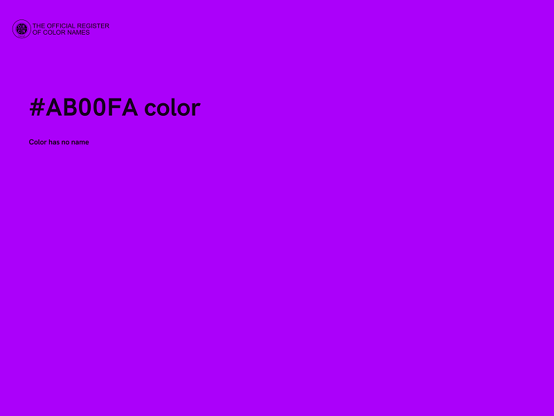 #AB00FA color image