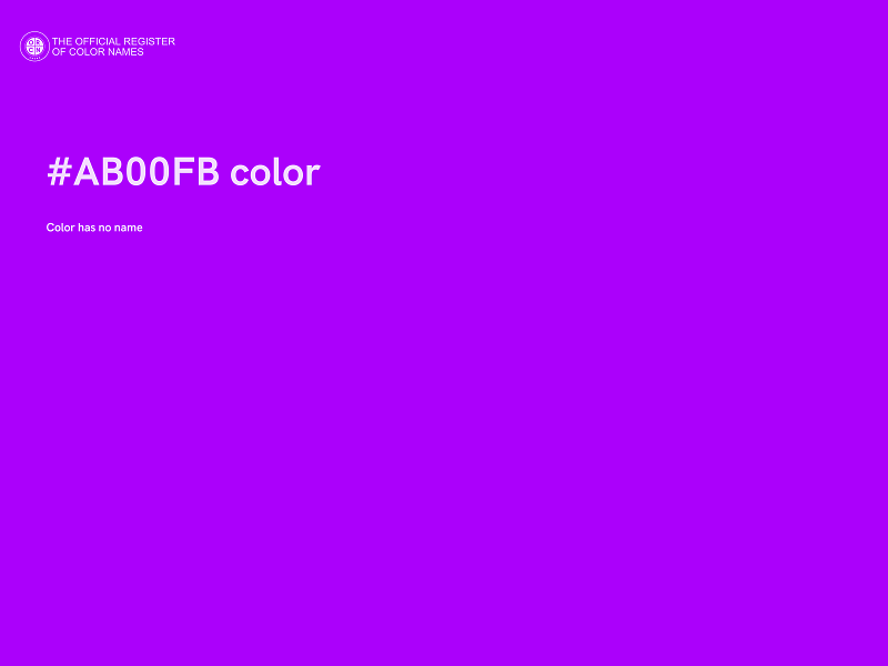 #AB00FB color image
