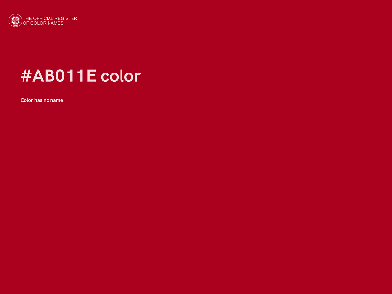 #AB011E color image