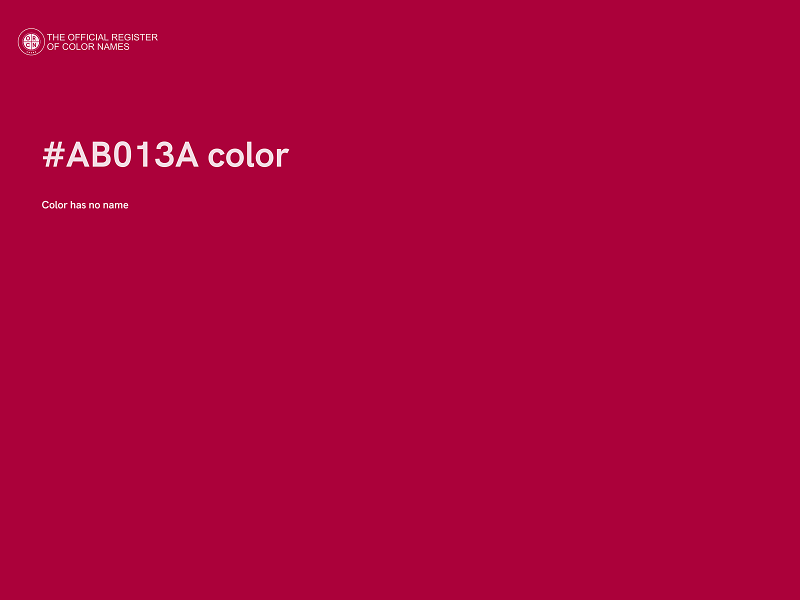 #AB013A color image