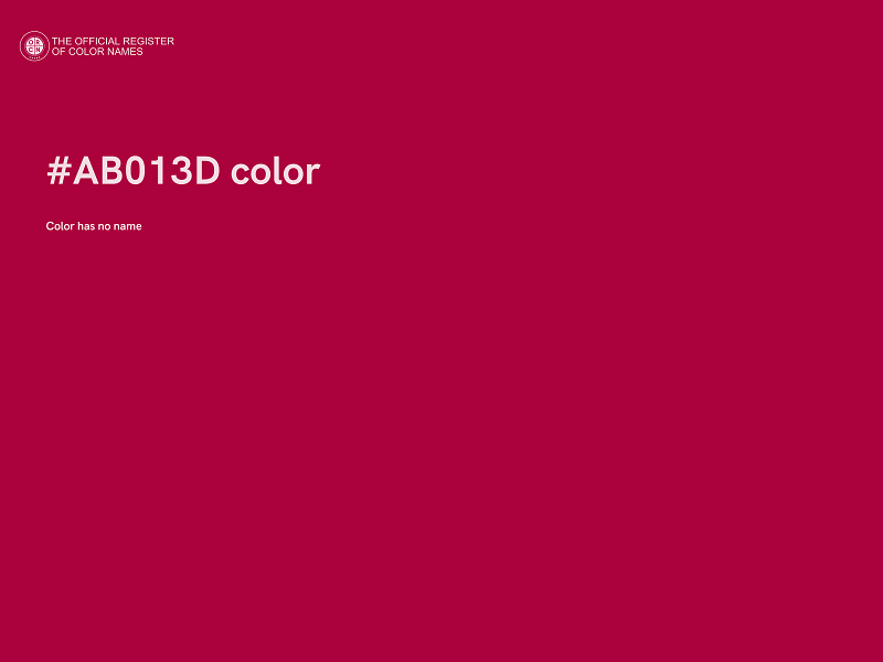 #AB013D color image