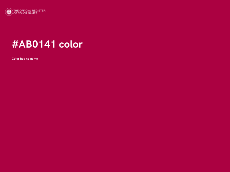 #AB0141 color image
