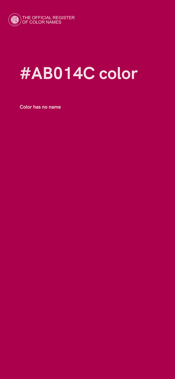 #AB014C color image