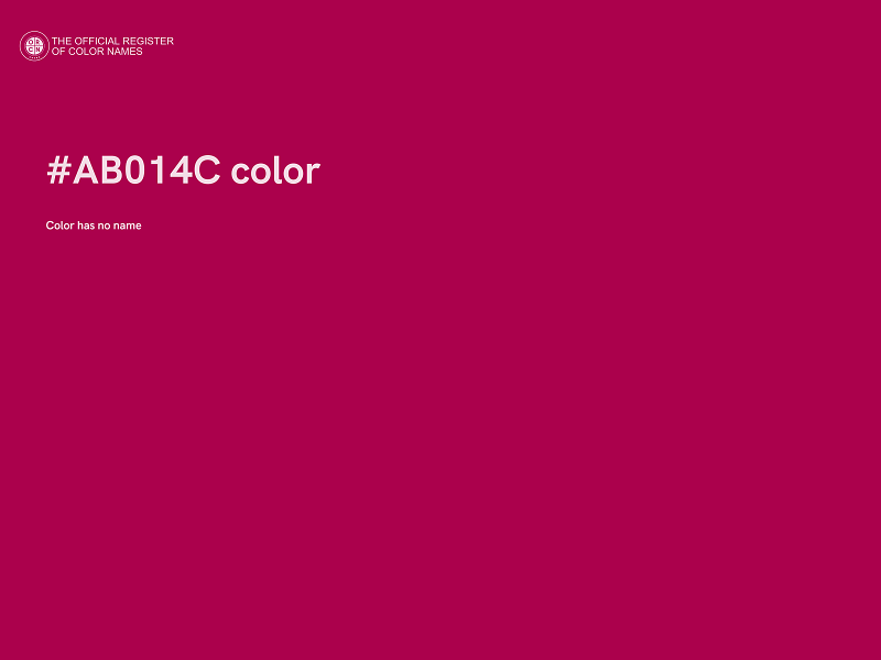 #AB014C color image