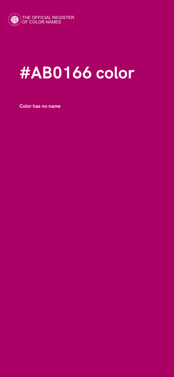 #AB0166 color image