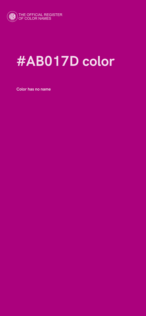 #AB017D color image