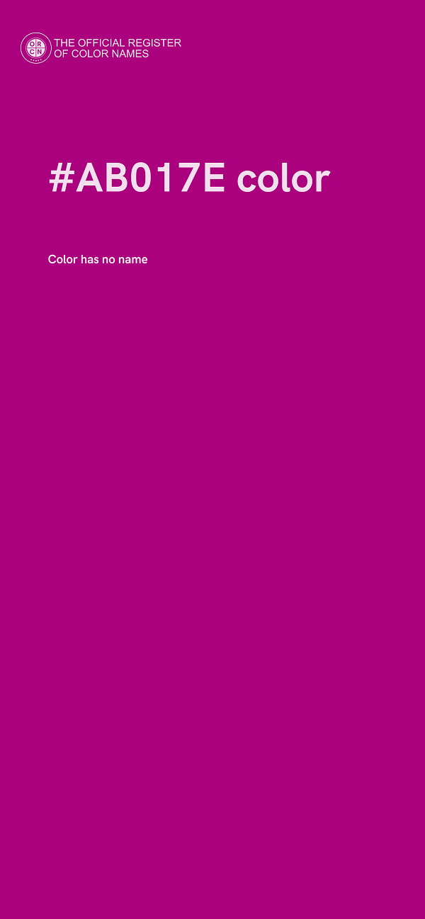 #AB017E color image