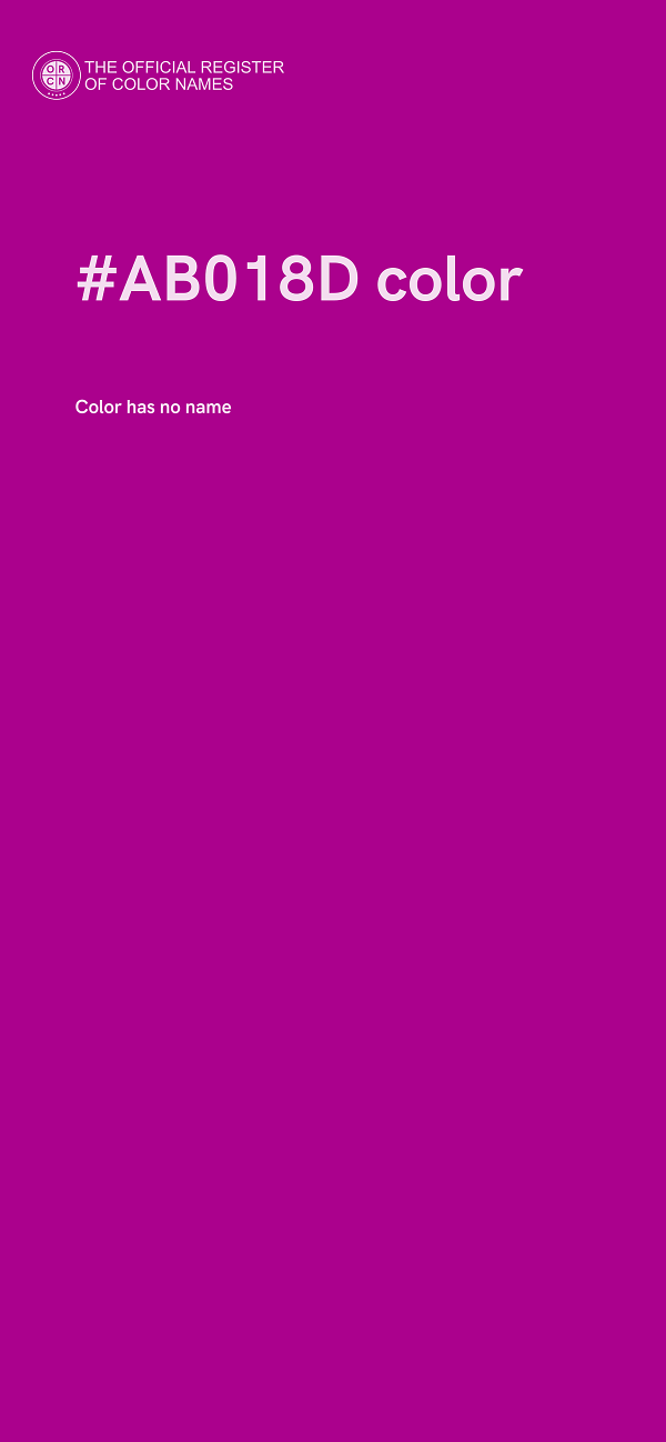#AB018D color image