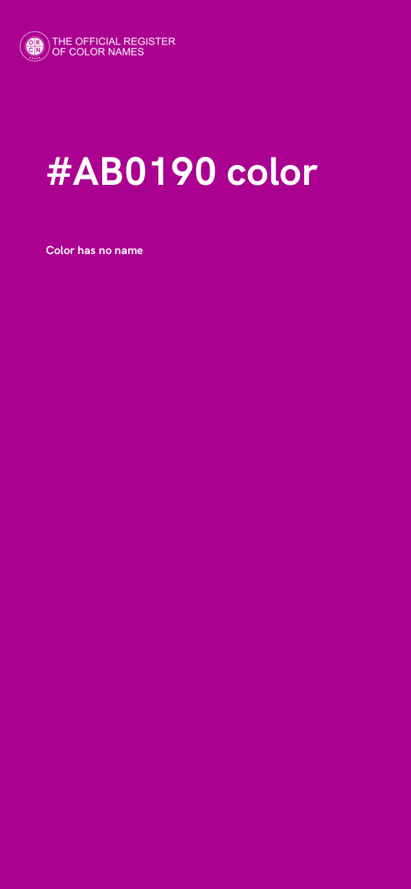 #AB0190 color image