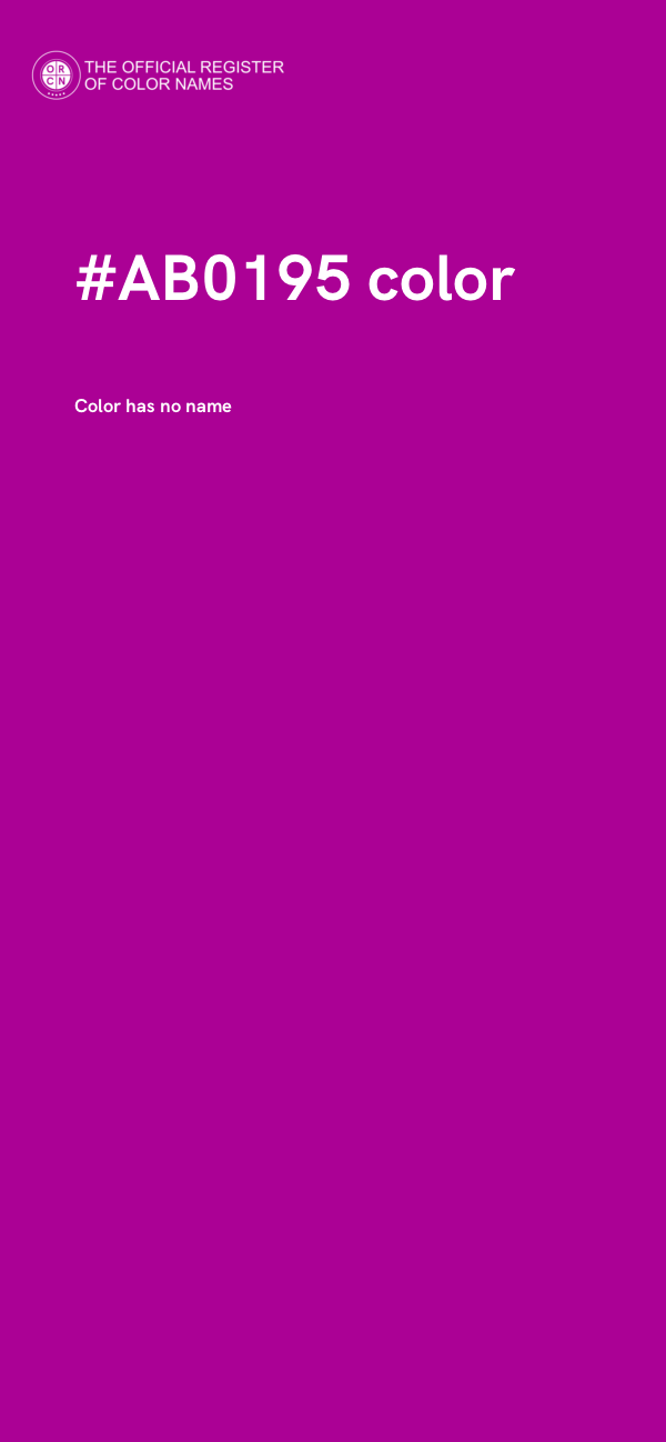 #AB0195 color image