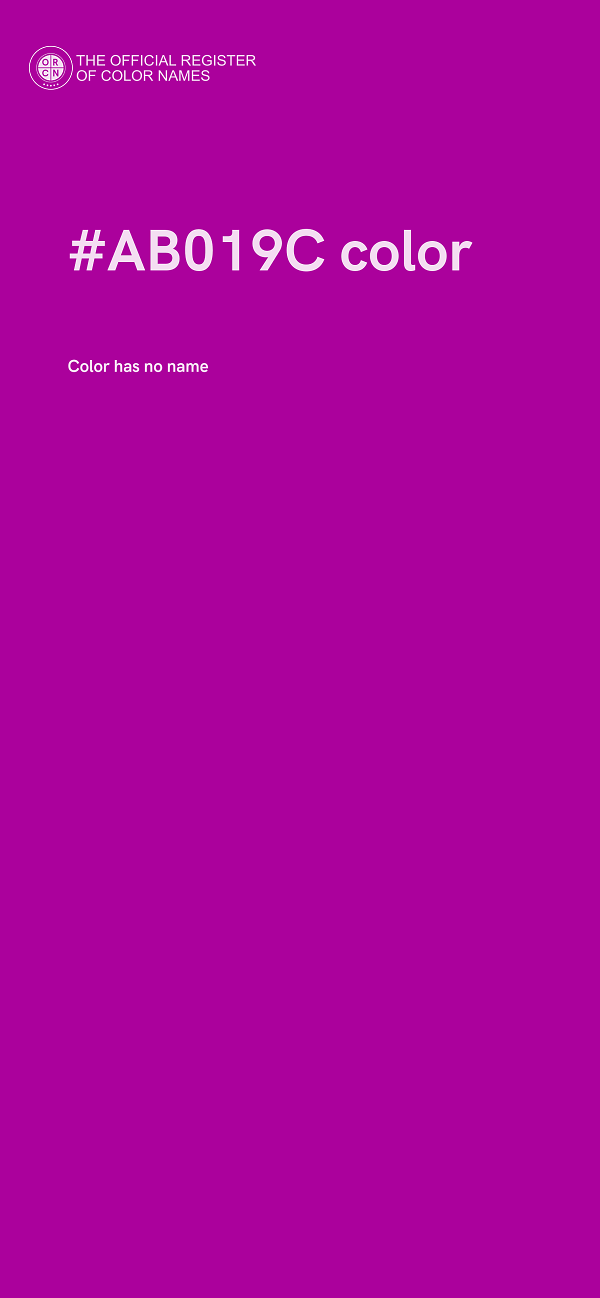 #AB019C color image