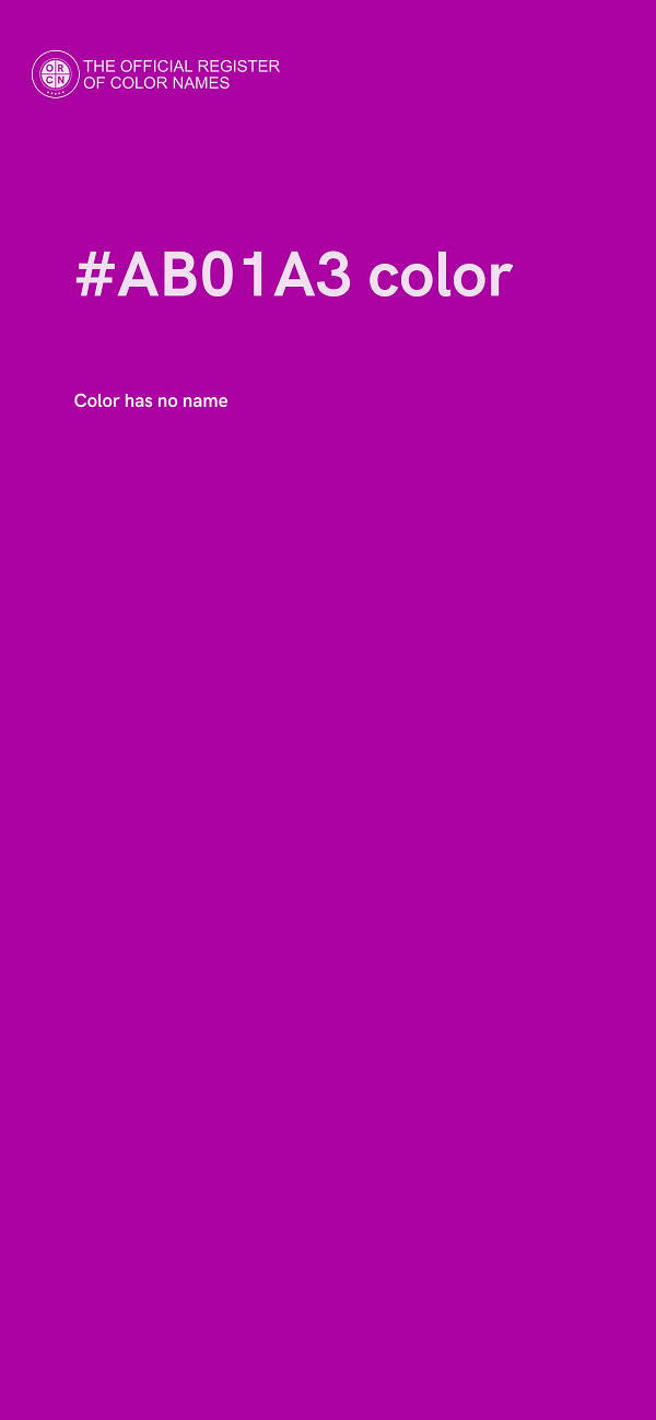 #AB01A3 color image