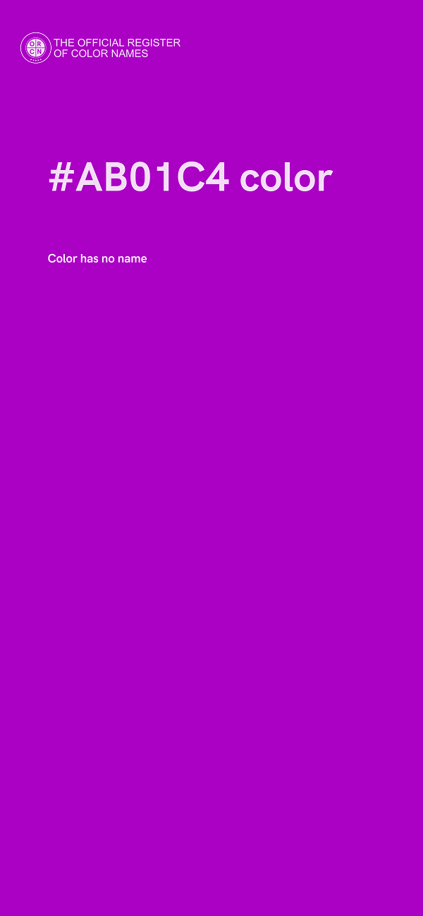 #AB01C4 color image
