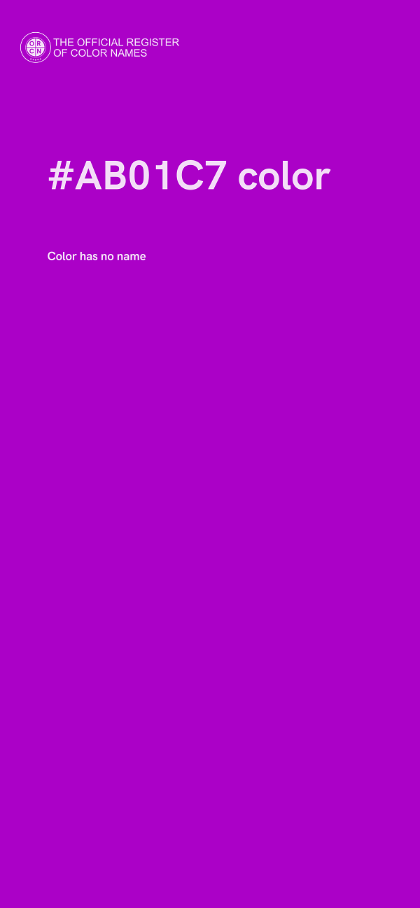 #AB01C7 color image