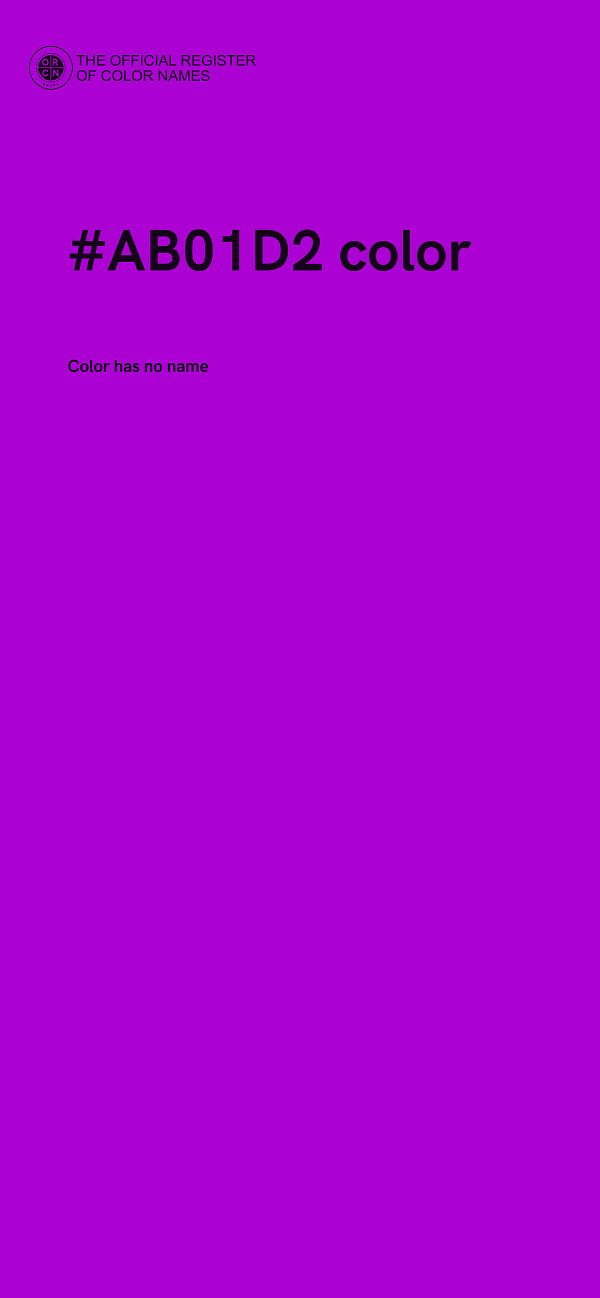 #AB01D2 color image