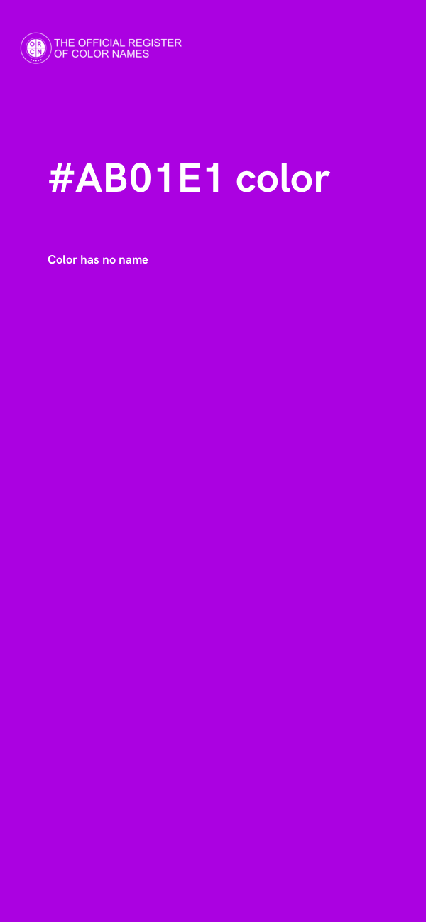 #AB01E1 color image