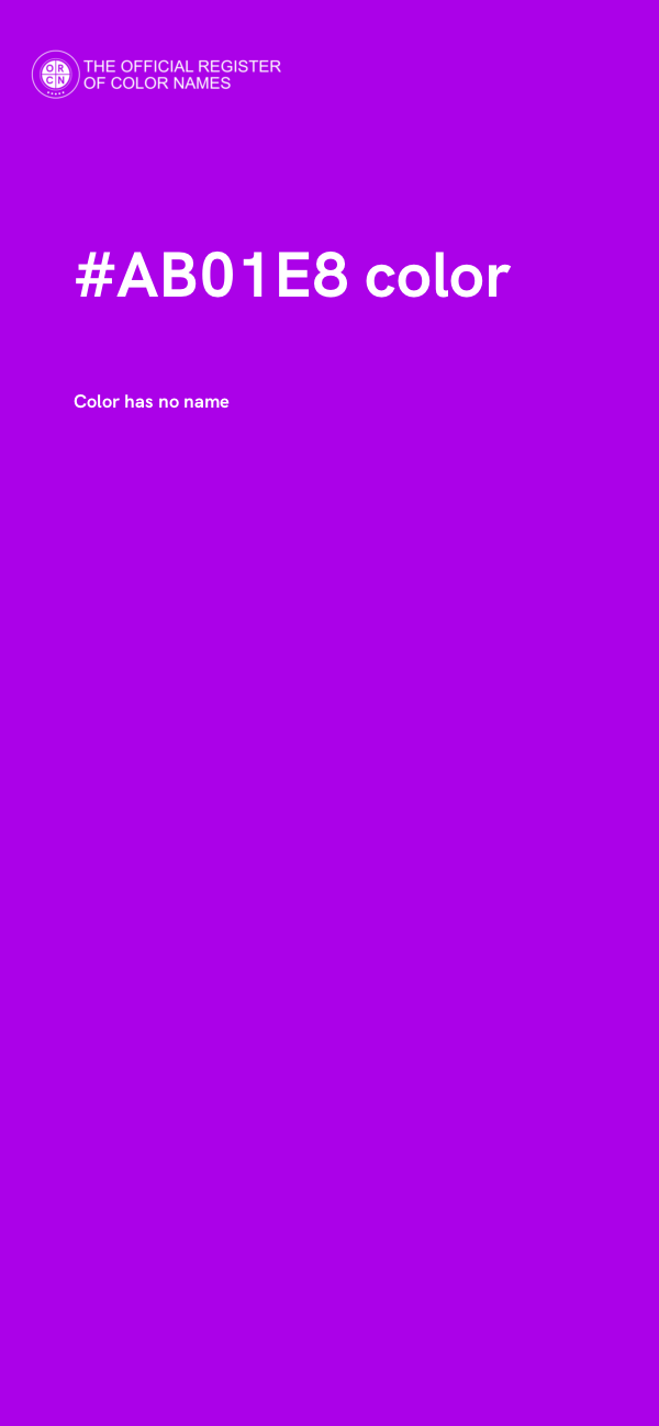 #AB01E8 color image